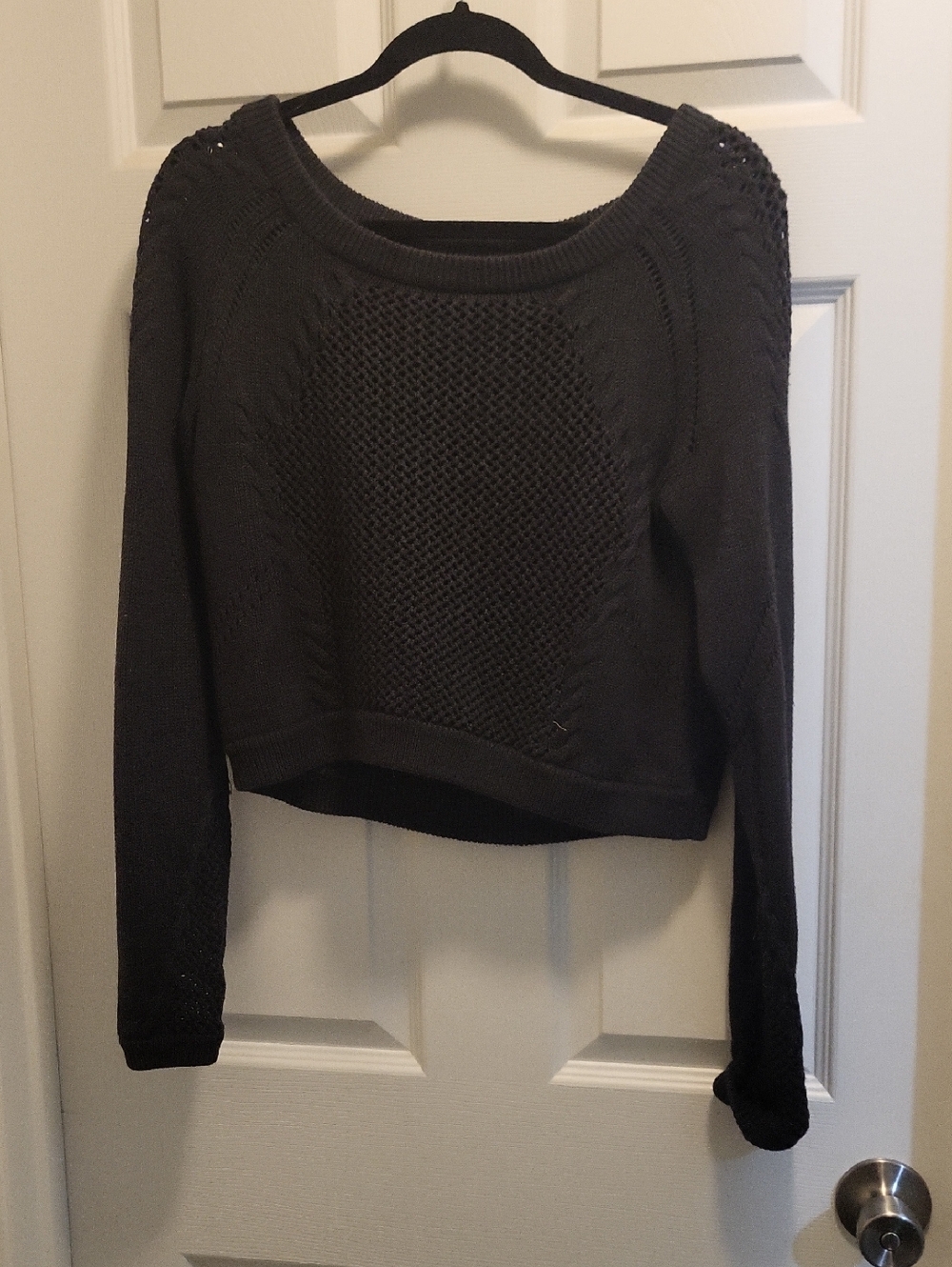 Lululemon Women’s Cropped Knit Sweater - Charcoal Gray